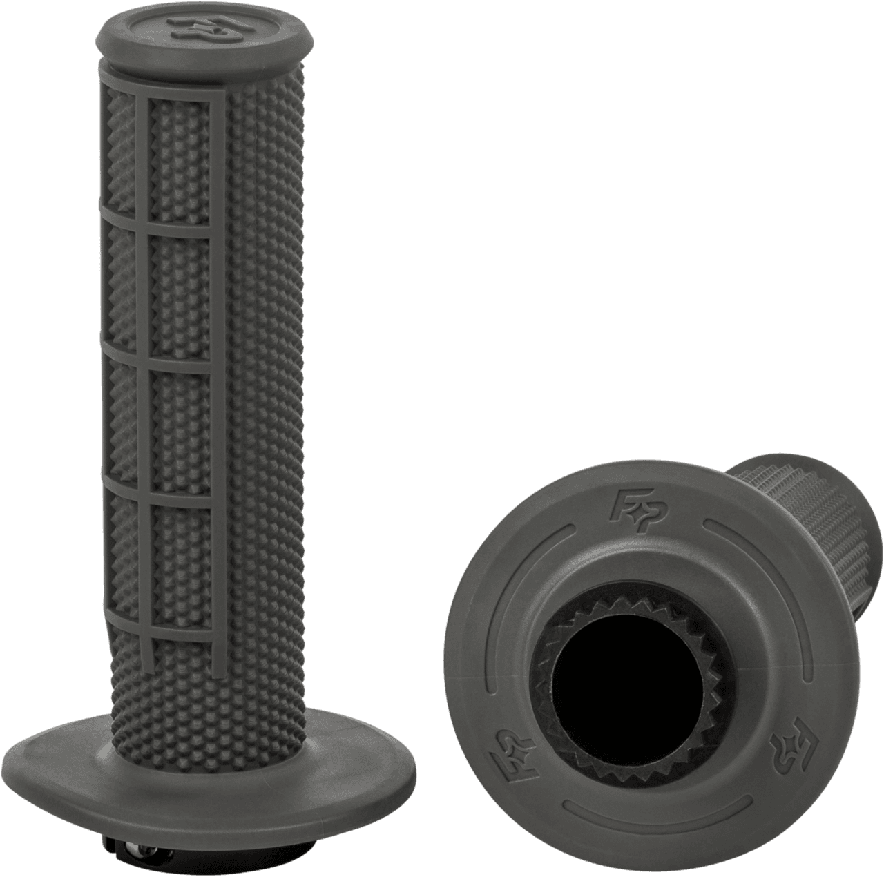 Fire Power Control MX Lock-On Grips Grey Half Waffle