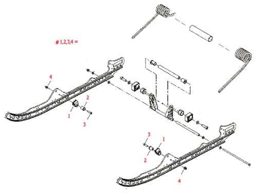 SPI SUSP, SPRING HOLDER REPAIR KIT SKIDOO