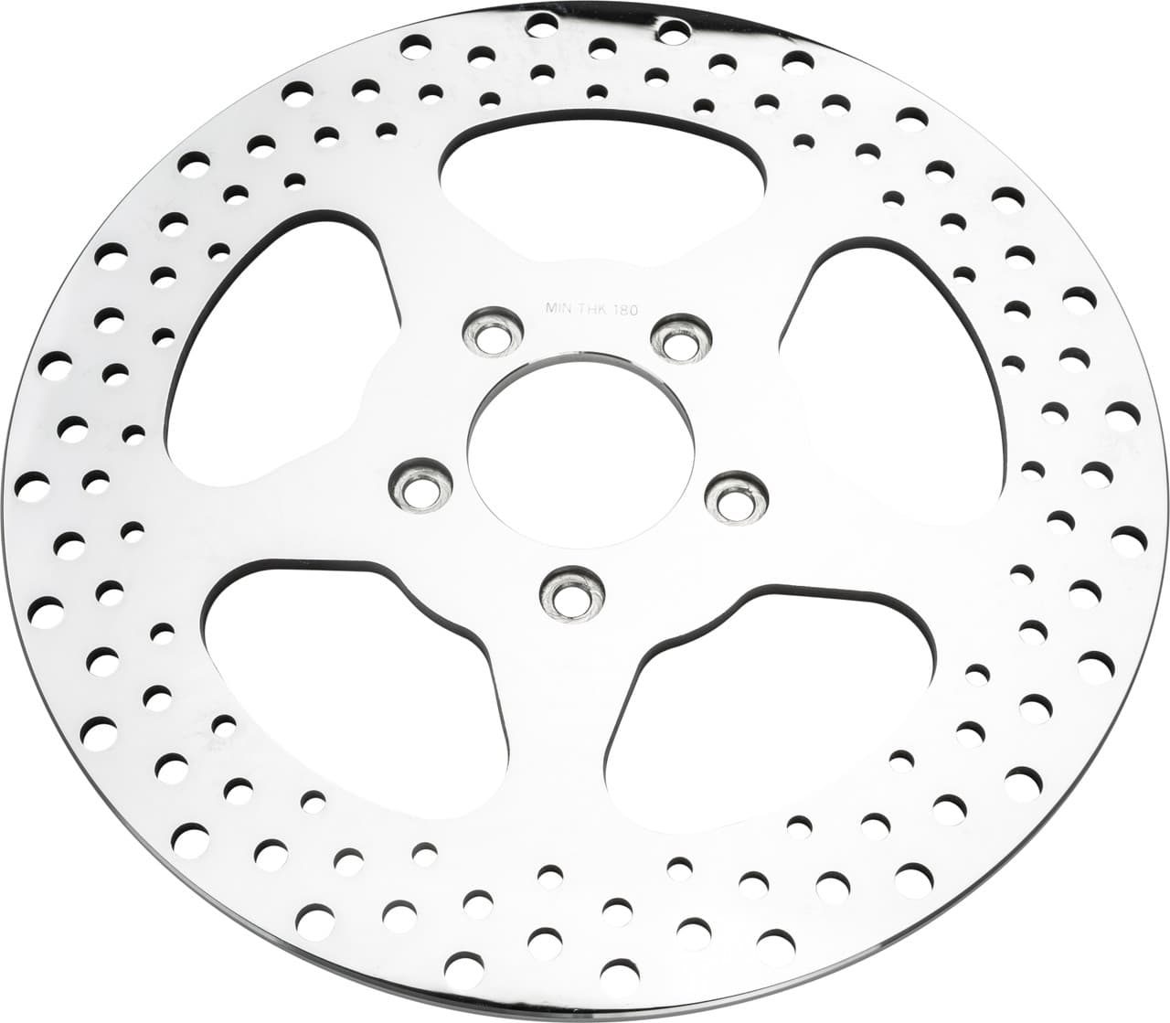 HardDrive 5 Spoke Brake Rotor Front 11.5 Ss Polished 2.22ID