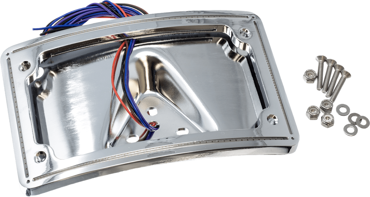 Letric Lighting Co Perfect Plate Light Curve Chrome Universal Fit
