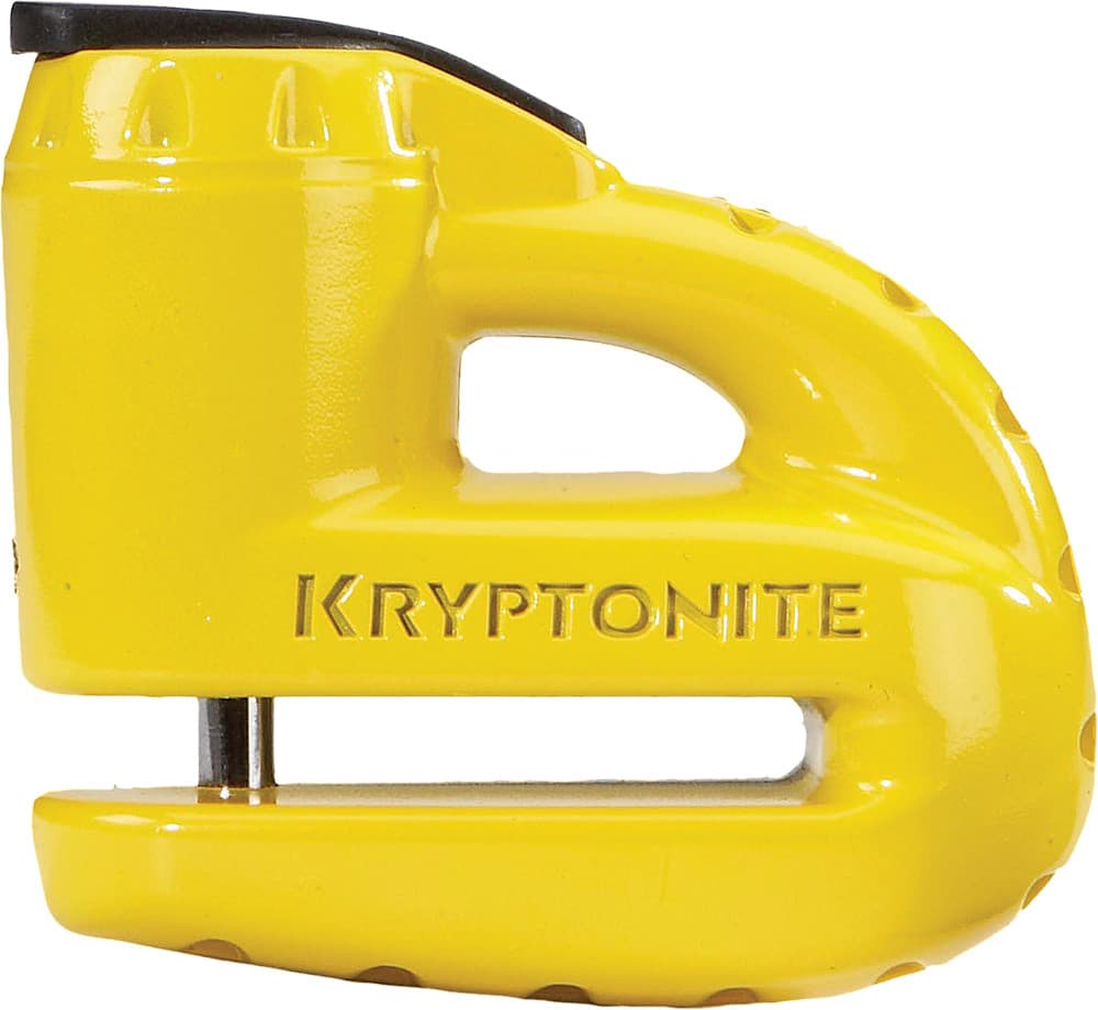 Kryptonite Krypto 5-S Disc Lock W/Reminder Cable Yellow