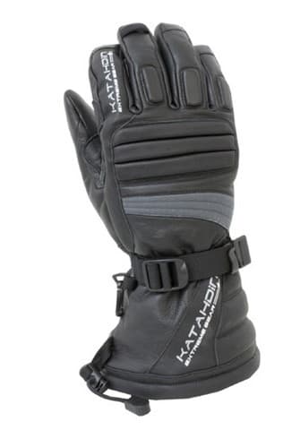 KATAHDIN GEAR TORQUE LEATHER SNOWMOBILE GLOVE, GREY-4XL