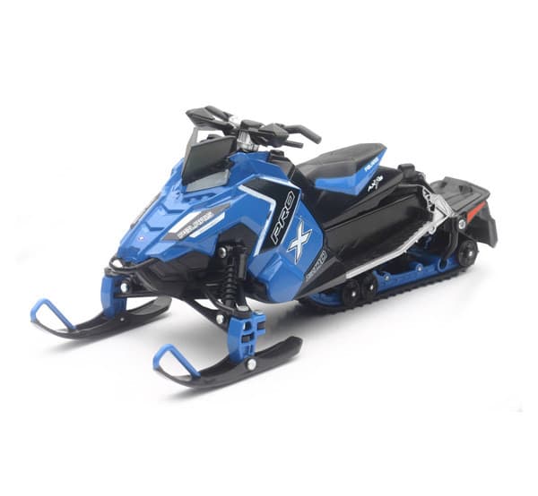 NEWRAY 1/16 POLARIS SWITCHBACK PRO-X 800 SNOWMOBILE (BLUE)