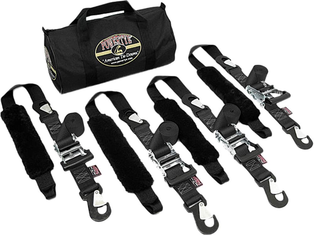 Powertye Big Daddy Premium Trailer Kit Black 2"X6.5'