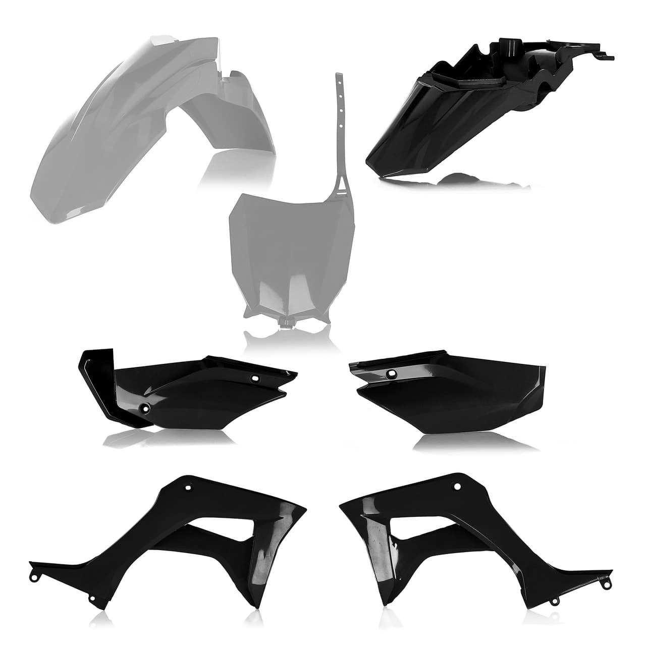 Acerbis Full Plastic Kit Honda Grey/Black