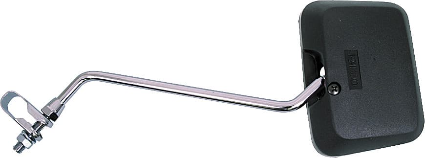 Emgo Square Clamp-On Mirror Black 10"