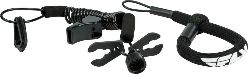 Fly Racing Ultra Cord Floating Tethercord /Lanyard (Black)