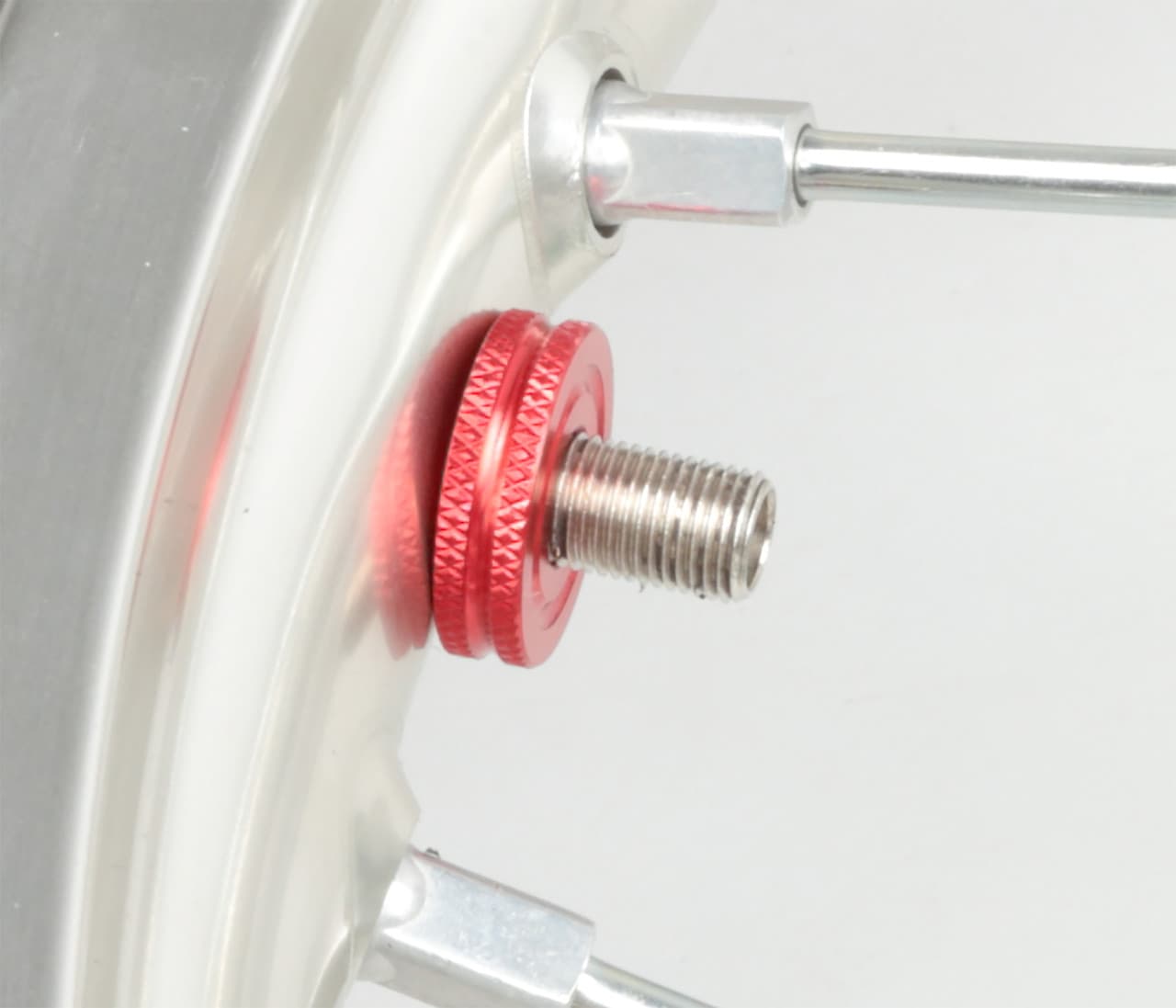 Drc Air Valve Big Nut Red