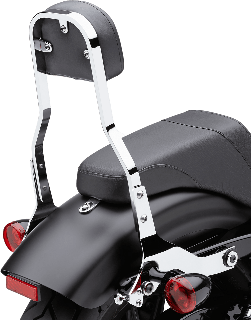 DETACHABLE BACKREST SHORT CHROME SOFTAIL 00-06
