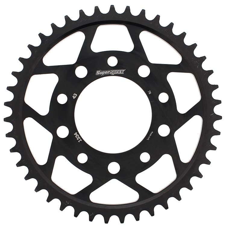 Supersprox Rear Sprocket Steel 43T-530 Black Honda/Tri