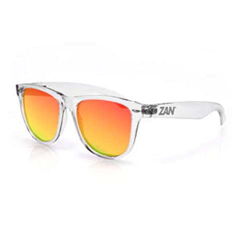 MINTY SUNGLASS, CRYSTAL CLEAR, SMOKED CRIMSON MIRROR