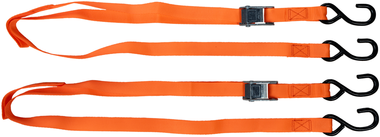 Fire Power 1" X 6' Tie-Down Orange 2/Pack