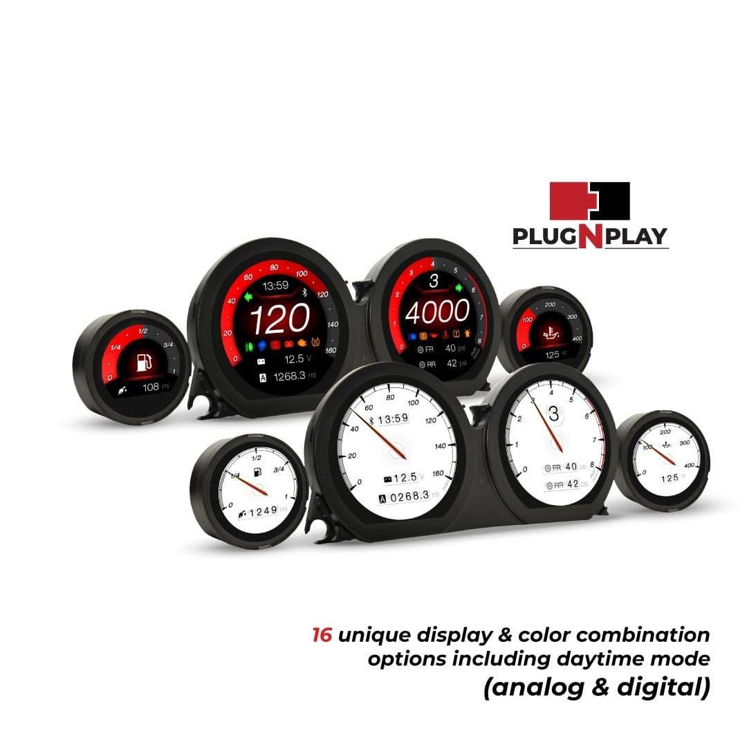 Koso HD-03X 4 Piece Gauge Kit Touring 14-23