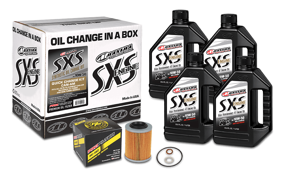 SXS CANAM OIL QUICK CHANGE KIT 10W50 W/ OIL FILTER
