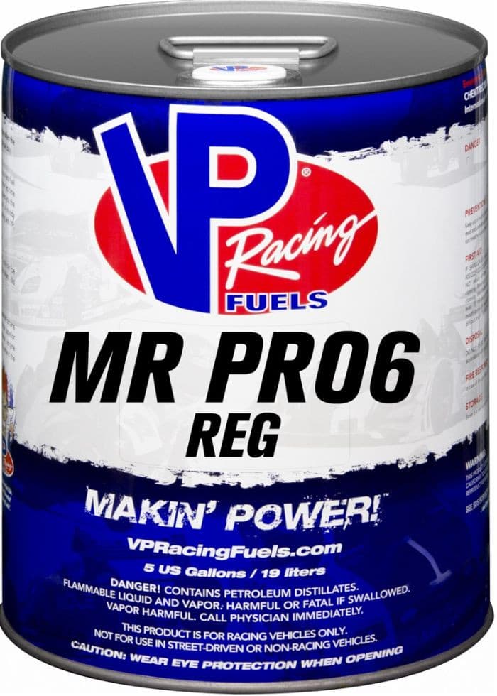 VP RACING FUELS MR PRO6 REG 5 GALLON PAIL