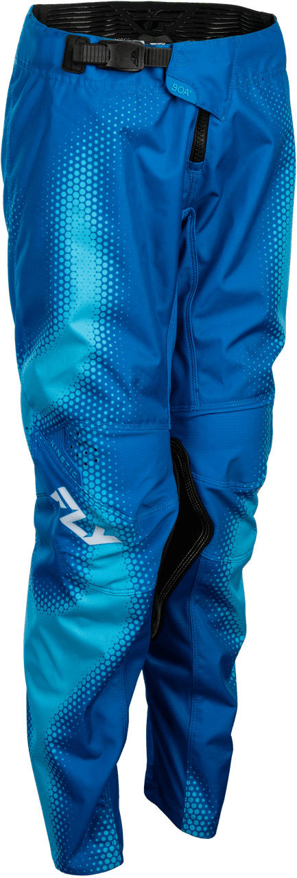 Fly Racing Youth Kinetic Torch Pants Light Blue/Blue Size 22