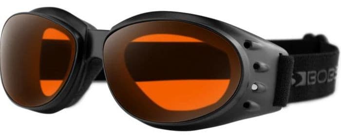 BOBSTER CRUISER 3 GOOGLES, MATTE BLACK FRAME, SMOKED-AMBER-CLE