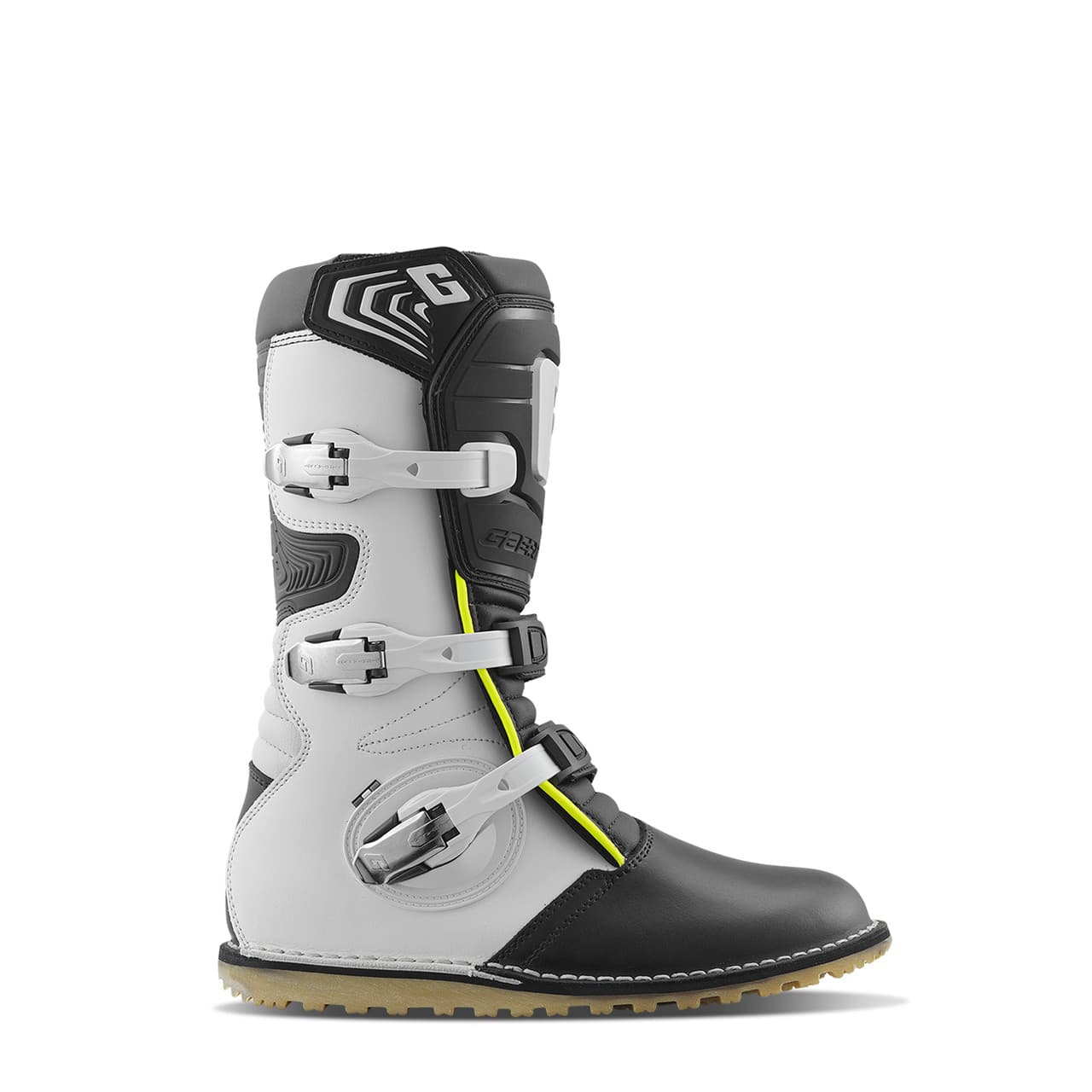 Gaerne Balance Pro Tech Boots White/Black/Fluo Yellow Size 11
