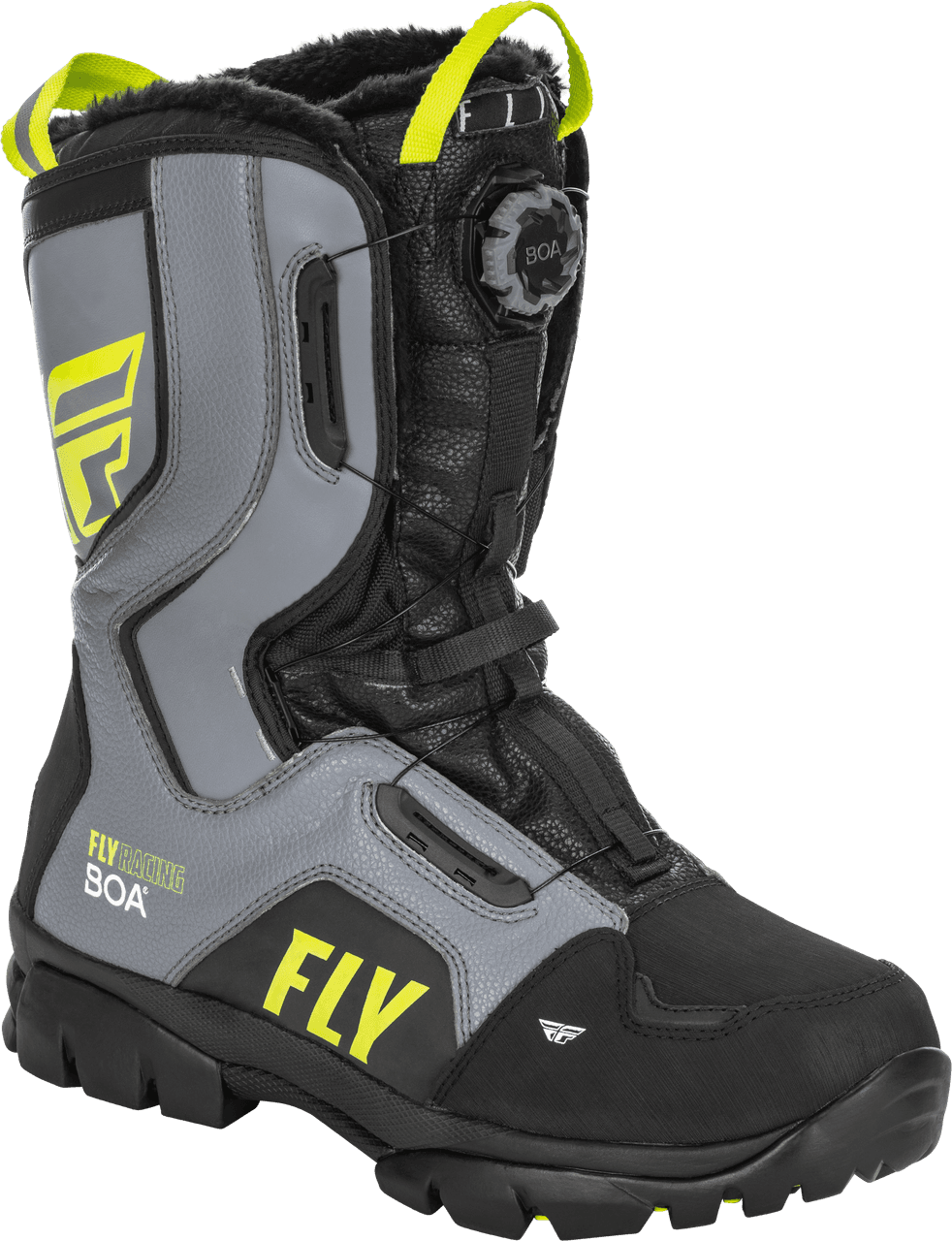 Fly Racing Marker Boa Boot Black/Grey/Hi-Vis Size 06