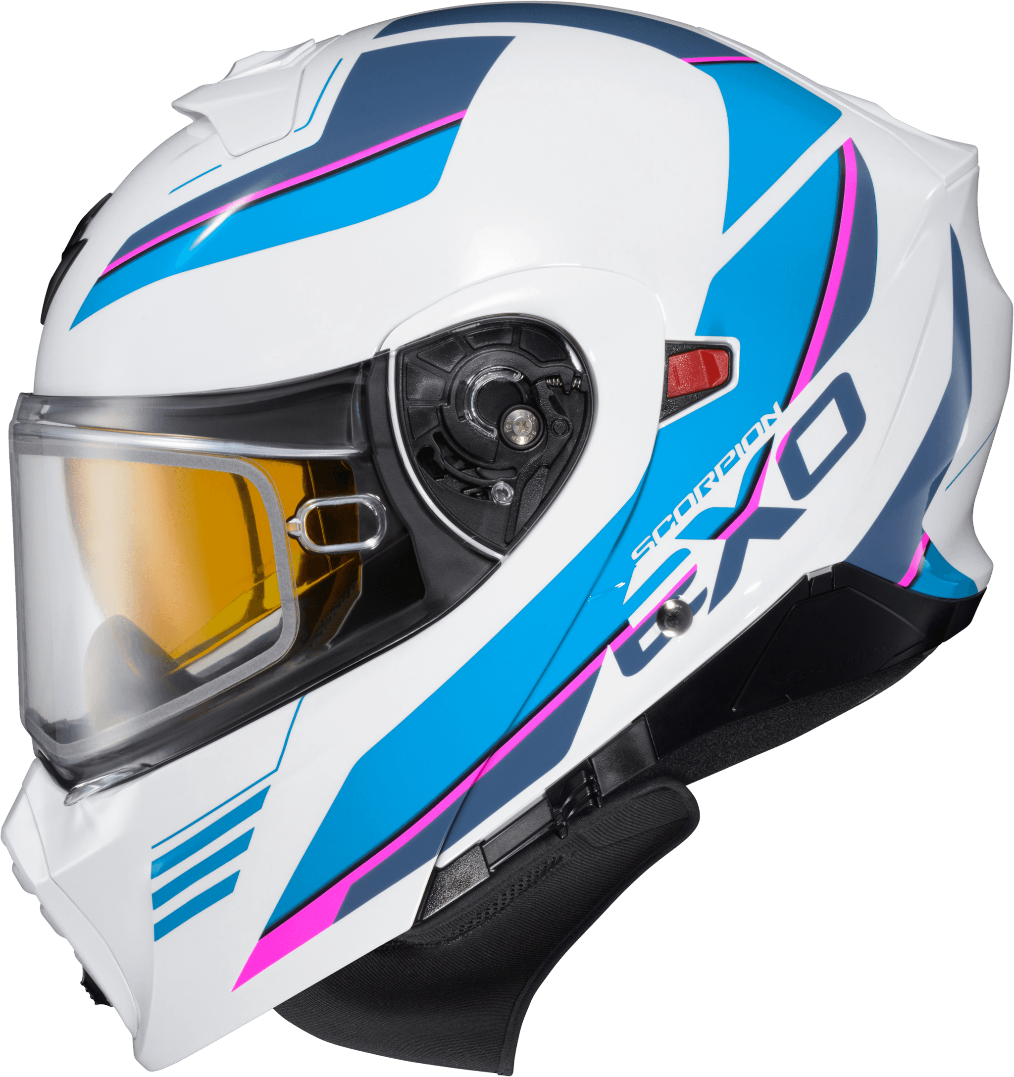 Scorpion Exo EXO-GT930 Cold Weather Helmet Modulus White/Blue 2X (Dual Pane)