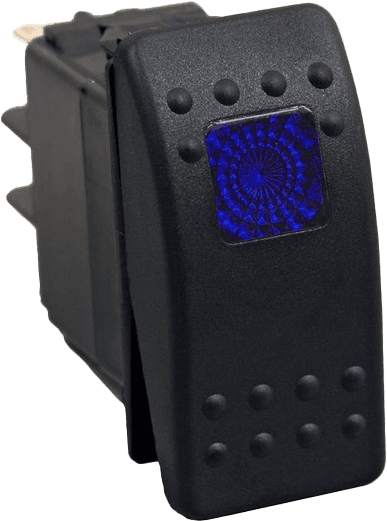 Open Trail Lighted Rocker Switch Blue
