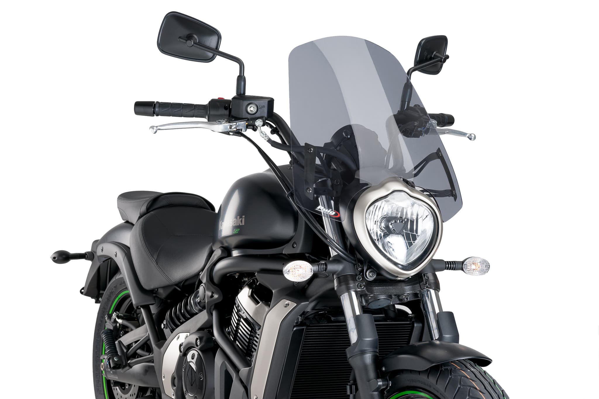 Puig Windscreen Naked New Gen Touring Smoke Kawasaki