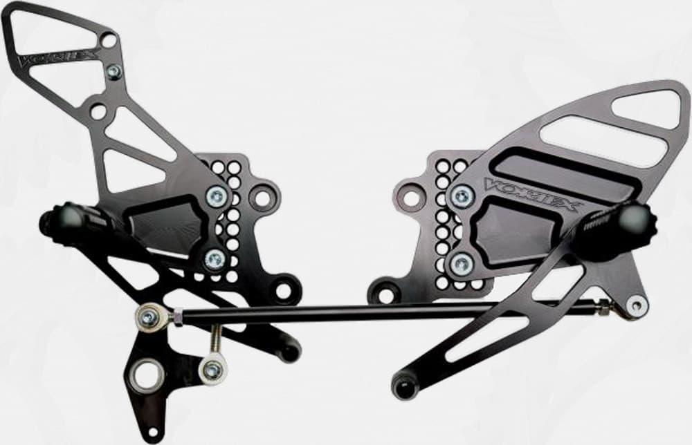 Vortex Rear Set Complete Black Honda