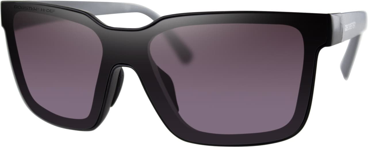 Bobster Boost Sunglasses Matte Black W/Grey/Purple/Slvr Mir