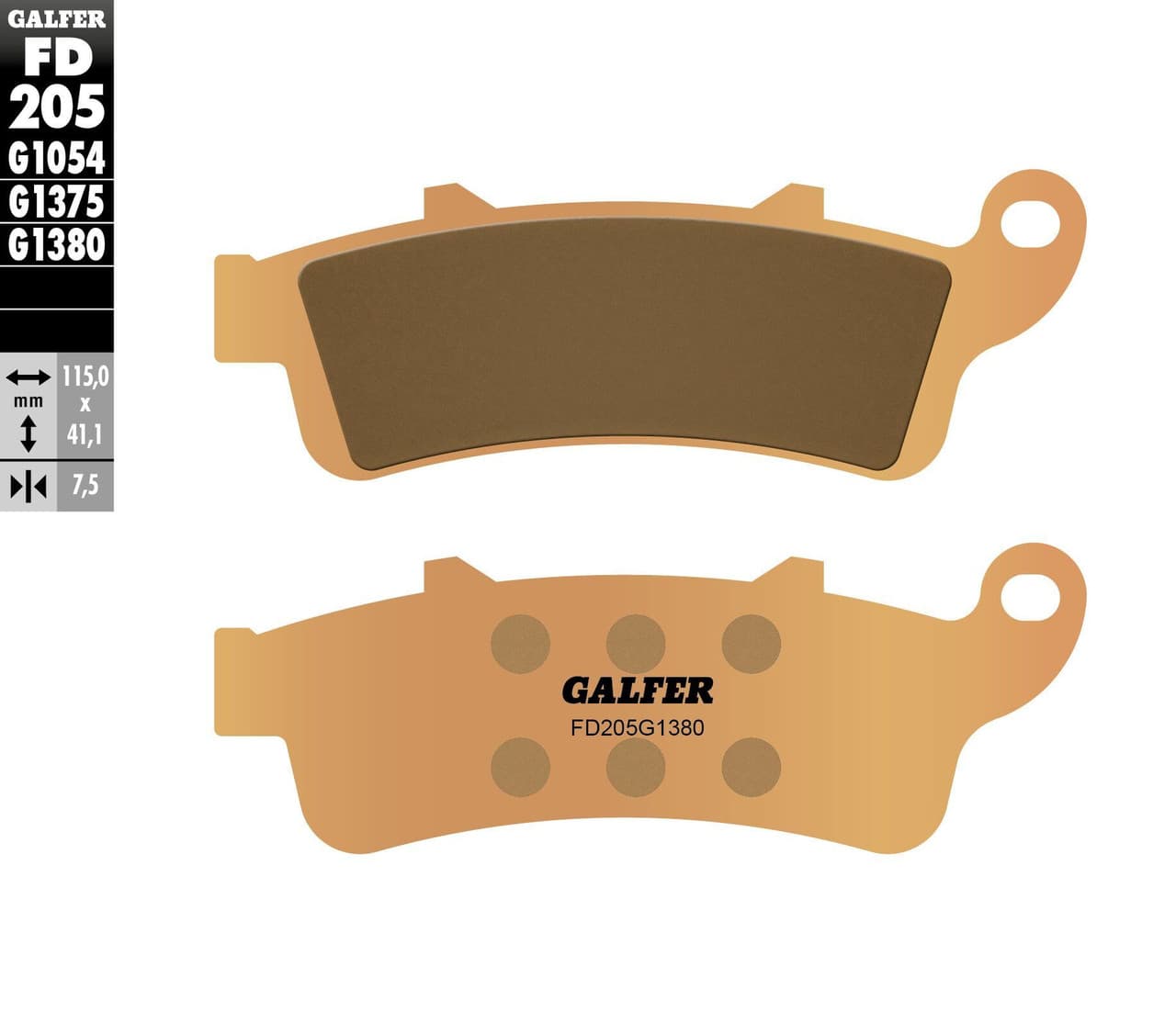 Galfer Brake Pads Sintered FD205G1380