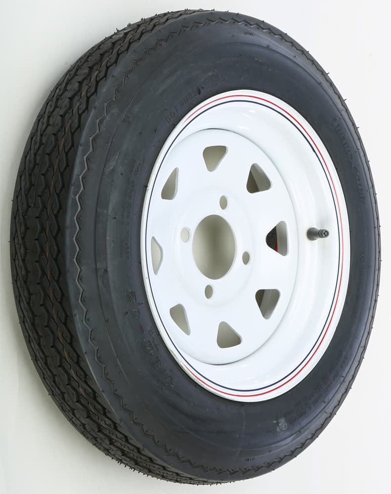 Awc Trailer Tire And Wheel Assembly White
