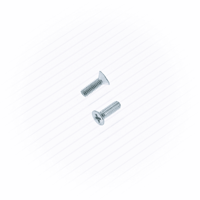 Bolt Flush Mount Phillips Screws 4X.7X12MM 10/Pack