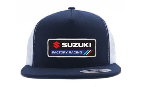 FACTORY EFFEX SUZUKI FACTORY SNAPBACK HAT / NAVY-WHITE MESH OS