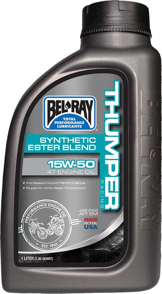 Bel-Ray Thumper Semi-Syn Ester 15W50 1L 12/CASE Sold Each