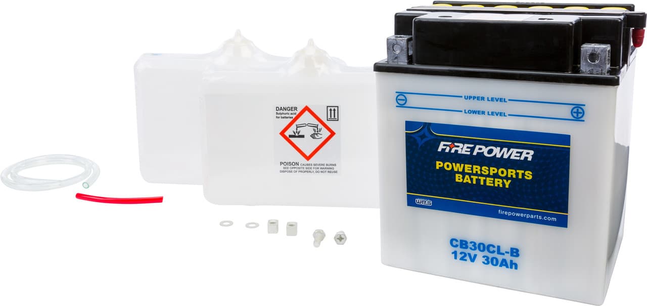 Fire Power Battery W/Acid CB30CL-B 12V Heavy Duty