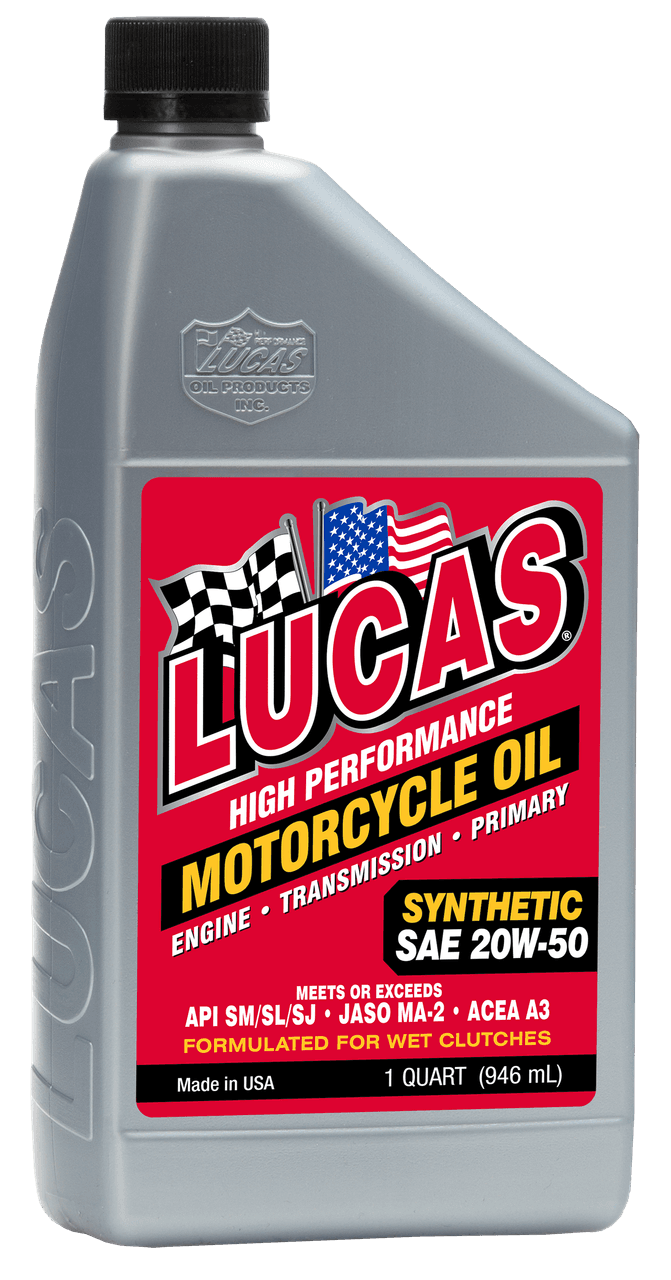Lucas Synthetic Hp Oil 20W50 4T 1 Qt (6/CASE Sold Each)