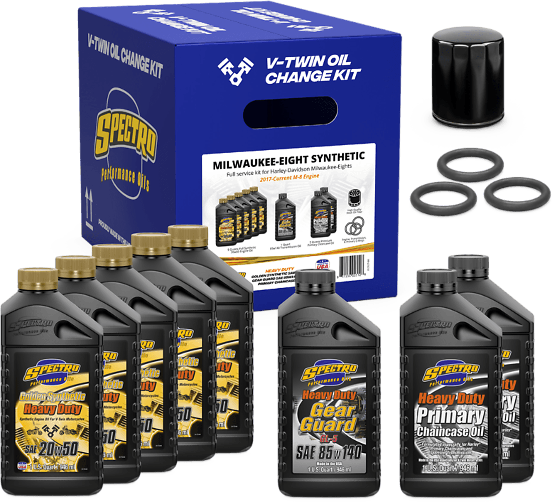 Spectro V-Twin Full Oil Service Kit M8 Synthetic