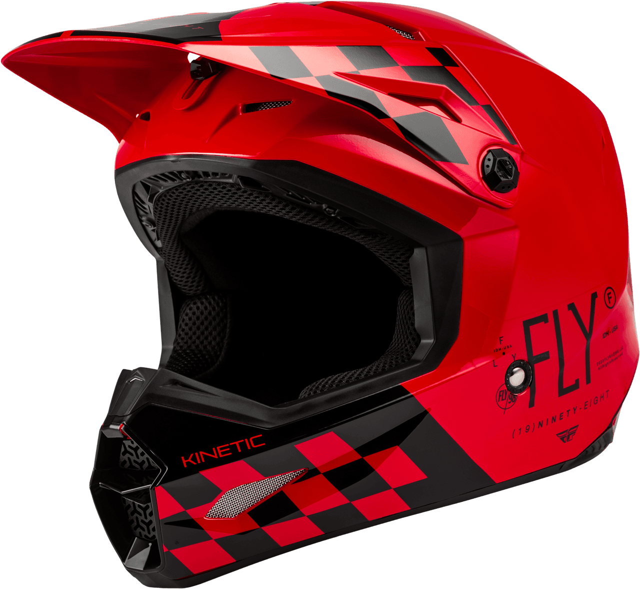 Fly Racing Kinetic Lite Rival Helmet Gloss Red/Black 2X