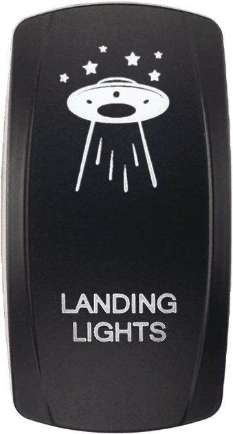 XTC Power Products Dash Switch Rocker Face Landing Lights