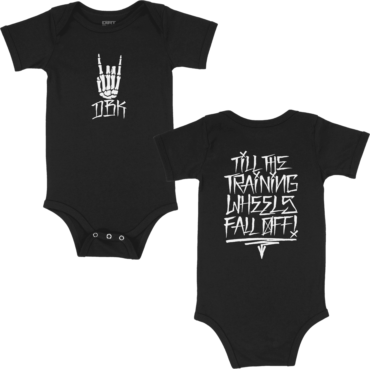 Dbk Training Wheels Onesie Black Newborn
