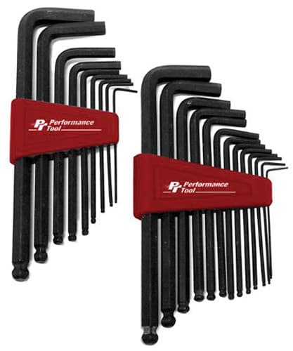 Performance Tool 22 Pc Sae/Met Ball End Hex Set