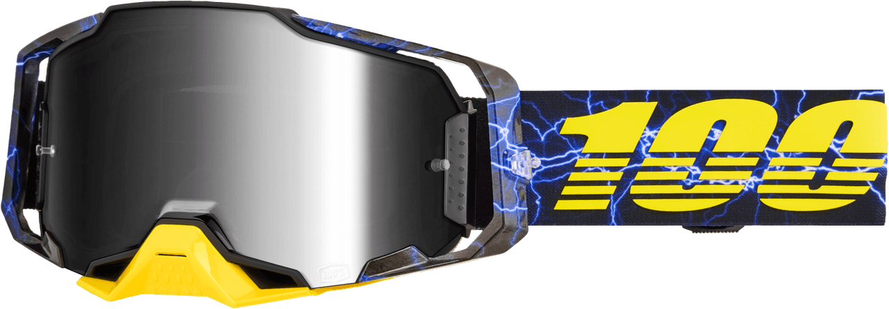 100-PERCENT Armega Goggle Furious Mirror Silver Lens