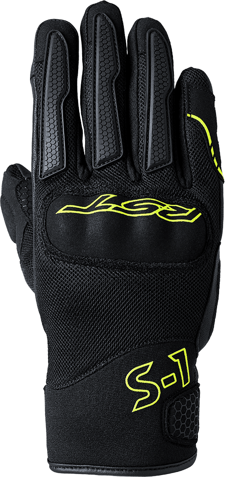 RST S1 Mesh CE Glove Black/Fluo Yellow 2XL