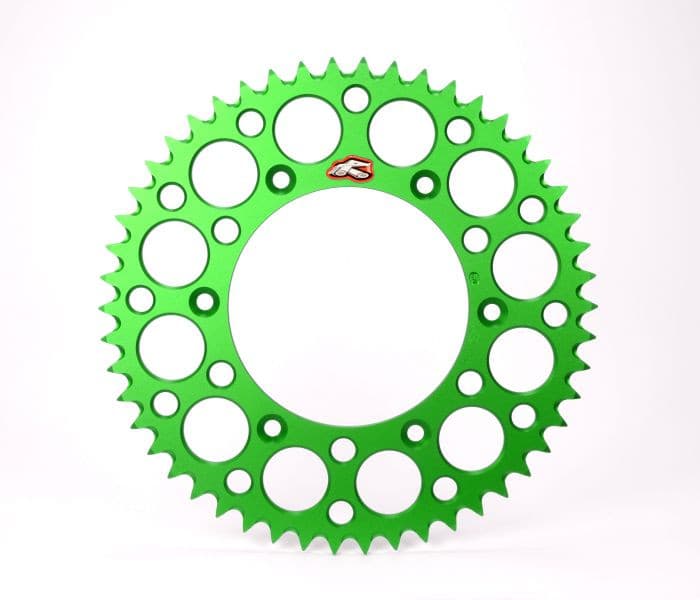 RENTHAL REAR ULTRALIGHT SPROCKET GREEN GROOVED 48T