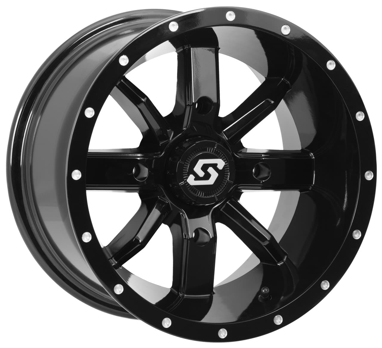 Sedona Hollow Point Wheel 14X8 4/137 4+4 (0MM) Black