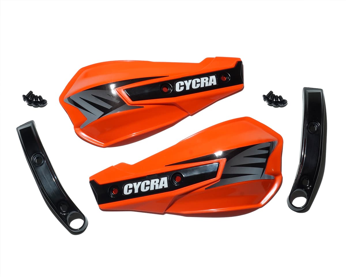 Cycra Vortex Handshields W/Abrasion Guards - Orange