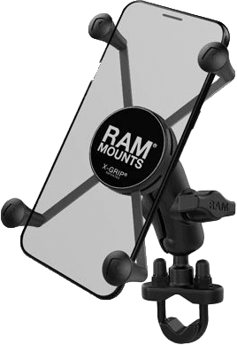 Ram X-Grip Large Phone Mount W/Handlebar U-Bolt Base Short