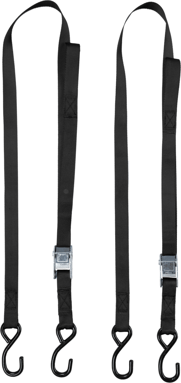 Fire Power 1" X 6' Tie-Down Black 2/Pack