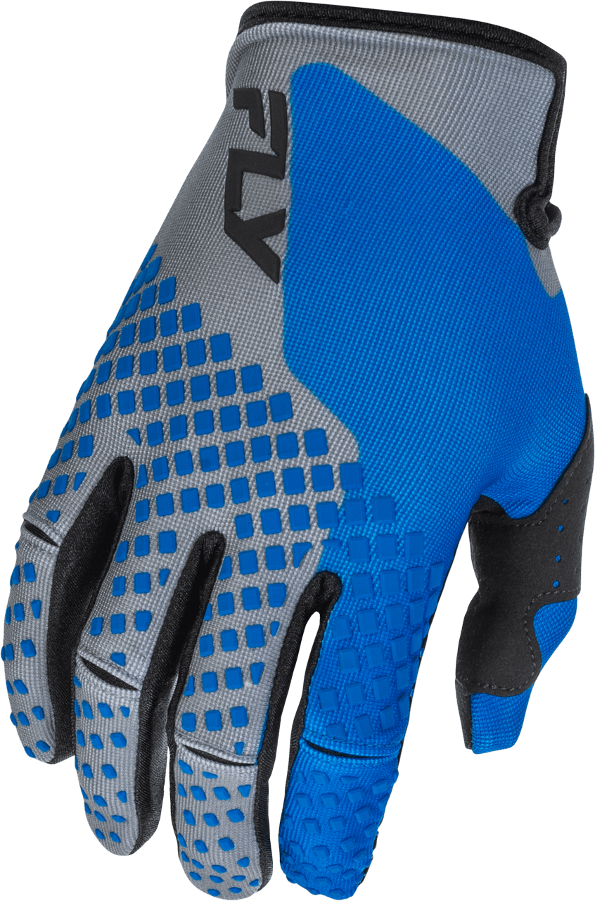 Fly Racing Kinetic Gloves Blue/Grey/Black 2X