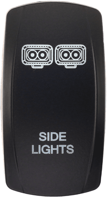 XTC Power Products Dash Switch Rocker Face Side Litghts