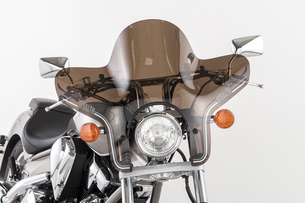 Slipstreamer SS-20 Stealth Windshield Dark Smoke 14"X30" W/1" Hardware